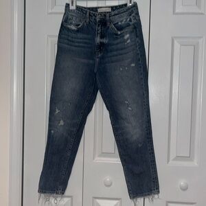 High waisted jeans